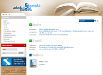 oficiální stránka Slovenské advokátní komory
