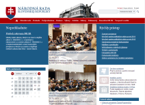 official website of the National Council of the Slovak Republic, which includes, inter alia, the latest adopted laws and monitoring the legislative process of their adoption